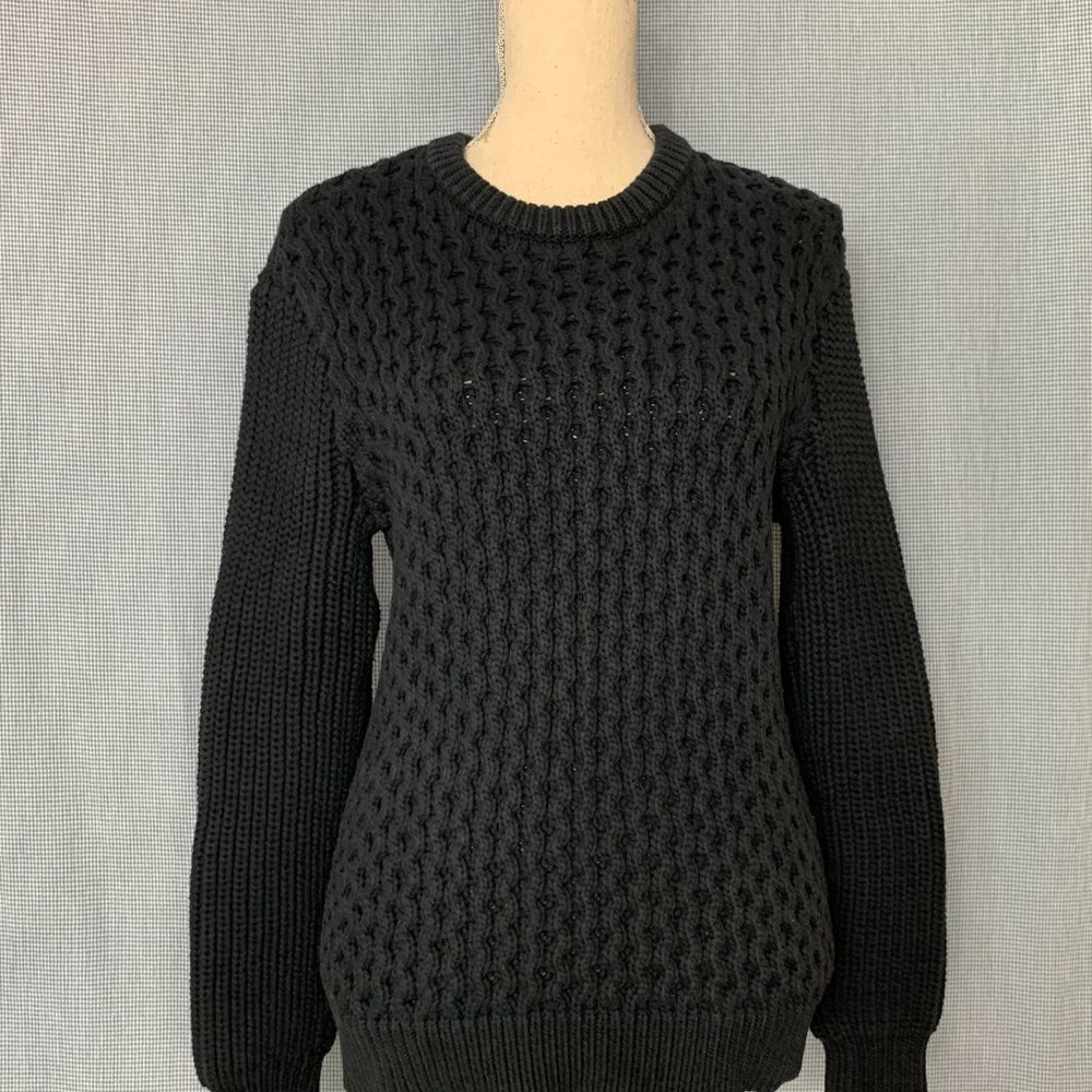 Women's SMALL Pullover  / Black CLUB MONACO Sweater / Vintage Club Monaco
